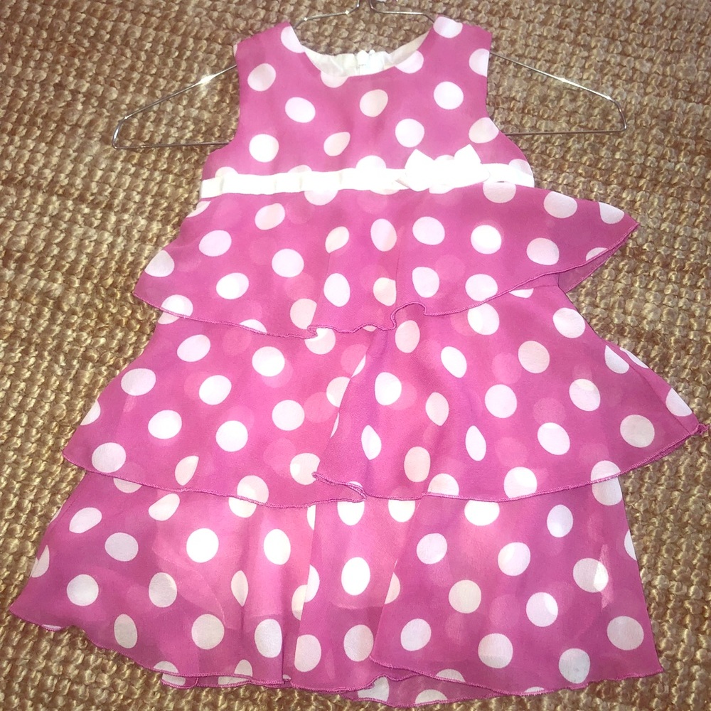 24m Girls Children’s Place chiffon polka dot dress